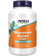 NOW Foods Magnesium Malate Caps - 180 Veg Capsules