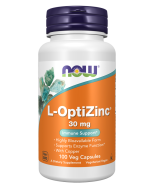 NOW Foods L-OptiZinc® 30 mg - 100 Veg Capsules