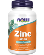 NOW Foods Zinc 50 mg - 250 Tablets