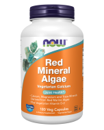NOW Foods Red Mineral Algae - 180 Veg Capsules