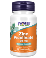NOW Foods Zinc Picolinate 50 mg - 30 Veg Capsules