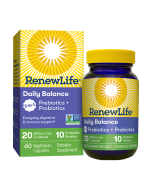 Renew Life Daily Balance 2-In-1 Prebiotics + Probiotics