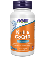 NOW Foods Krill & CoQ10 - 60 Softgels