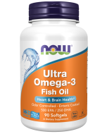 NOW Foods Ultra Omega-3 Fish Oil (Bovine Gelatin) - 90 Softgels