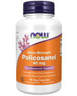 NOW Foods Policosanol, Extra Strength 40 mg - 90 Veg Capsules