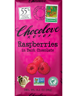 Chocolove Raspberries in Dark Chocolate, 3.1 oz.