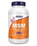 NOW Foods MSM 1500 mg - 200 Tablets