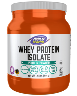 NOW Foods Whey Protein Isolate, Unflavored Powder - 1.2 lb.