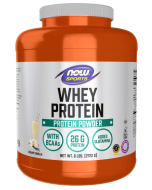 NOW Foods Whey Protein, Creamy Vanilla Powder - 6 lbs.