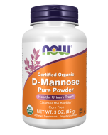NOW Foods D-Mannose, Organic Pure Powder - 3 oz.