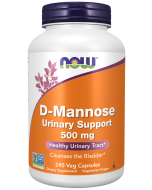 NOW Foods D-Mannose 500 mg - 240 Veg Capsules