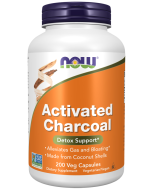 NOW Foods Activated Charcoal 200 Veg Capsules