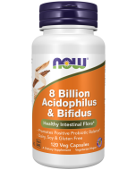 NOW Foods 8 Billion Acidophilus & Bifidus - 120 Veg Capsules