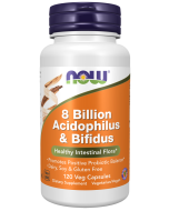 NOW Foods 8 Billion Acidophilus & Bifidus - 120 Veg Capsules