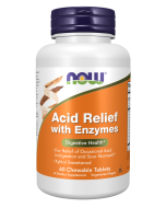 NOW Foods Acid Relief with Enzymes - 60 Chewables