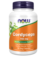 NOW Foods Cordyceps 750 mg - 90 Veg Capsules
