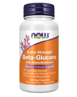 NOW Foods Beta-Glucans with ImmunEnhancer™, Extra Strength - 60 Veg Capsules