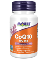 NOW Foods CoQ10 100 mg with Hawthorn Berry - 30 Veg Capsules