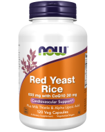 NOW Foods Red Yeast Rice 600 mg with CoQ10 30 mg - 120 Veg Capsules