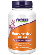 NOW Foods Resveratrol 200 mg - 120 Veg Capsules