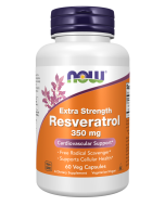 NOW Foods Resveratrol, Extra Strength 350 mg - 60 Veg Capsules