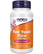 NOW Foods Red Yeast Rice 600 mg - 60 Veg Capsules