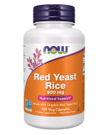 NOW Foods Red Yeast Rice 600 mg - 120 Veg Capsules