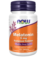 NOW Foods Melatonin 5 mg Sustained Release - 120 Tablets