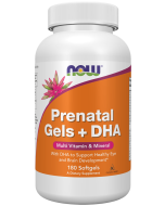 NOW Foods Prenatal Gels + DHA - 180 Softgels