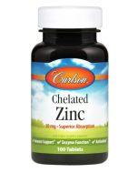 Carlson Chelated Zinc, 30 mg, 100 Tablets