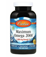 Carlson Maximum Omega 2000mg, 60 softgels