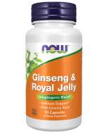 NOW Foods Ginseng & Royal Jelly - 90 Veg Capsules
