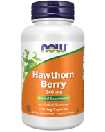 NOW Foods Hawthorn Berry 540 mg - 100 Veg Capsules
