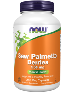 NOW Foods Saw Palmetto Berries 550 mg - 250 Veg Capsules