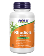 NOW Foods Rhodiola 500 mg - 120 Veg Capsules