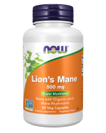 NOW Foods Lion's Mane 500 mg - 60 Veg Capsules