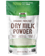 NOW Foods Non-Fat Dry Milk Powder, Organic - 12 oz.