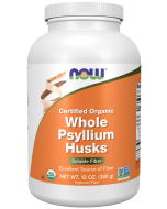 NOW Foods Whole Psyllium Husks, Organic - 12 oz.
