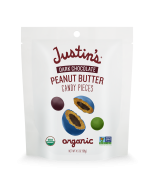 Justin's Dark Chocolate Peanut Butter Candy Pieces - Front view
