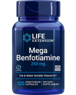 Life Extension Mega Benfotiamine, 120 Capsules