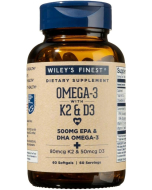 Wiley’s Finest Omega-3 + K2 and D3 60 Softgels