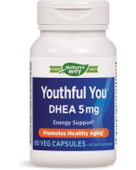 Nature's Way Youthful You DHEA 5 mg, 60 Veg capsules