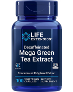 Life Extension Decaffeinated Mega Green Tea Extract, 100 Capsules