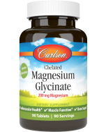 Carlson Chelated Magnesium Glycinate, 90 Tablets