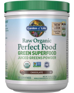 Garden of Life Raw Organic Perfect Food Green Superfood Powder, Chocolate Cacao Flavor, 11.9 oz.