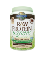 Garden of Life RAW Protein & Greens, Chocolate Cacao Flavor, 21.51 oz.