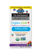 Garden of Life Dr. Formulated Probiotics Organic Kids+, Shelf Stable, Berry Cherry Flavor, 30 Chewables