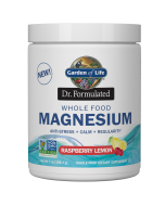 Garden of Life Dr. Formulated Whole Food Magnesium Powder, Raspberry Lemon Flavor, 7 oz.