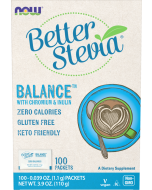 NOW Foods BetterStevia® Balance™ with Chromium & Inulin - 100 Packets
