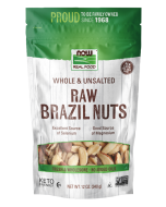 NOW Foods Brazil Nuts, Raw, Whole & Unsalted - 12 oz.